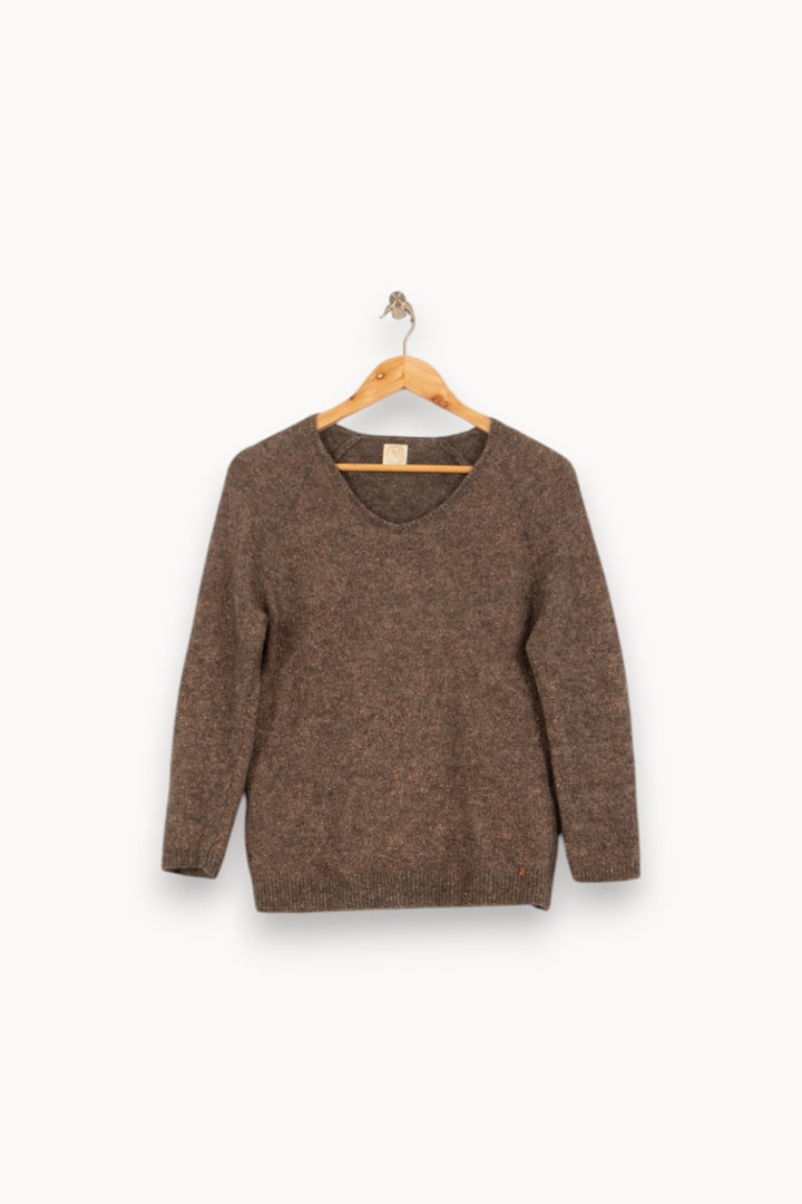 Gilet Marron - Taille L/40 de la marque Des petits hauts | PARAD59339 - Vendu par Paradigme - Image 2