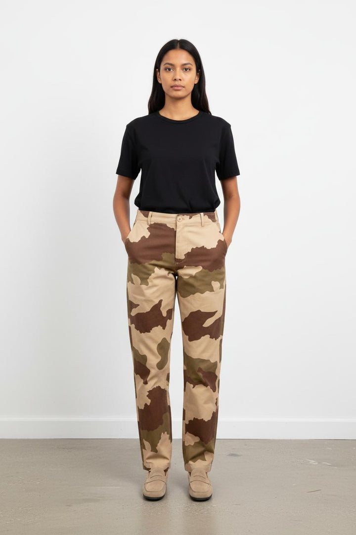 Pantalon Camouflage Beige et Marron - Taille S/36