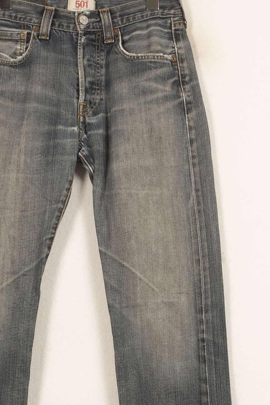 Jean Droit Bleu - Taille S/36 de la marque Levi's | PARAD59342 - Vendu par Paradigme - Image 3