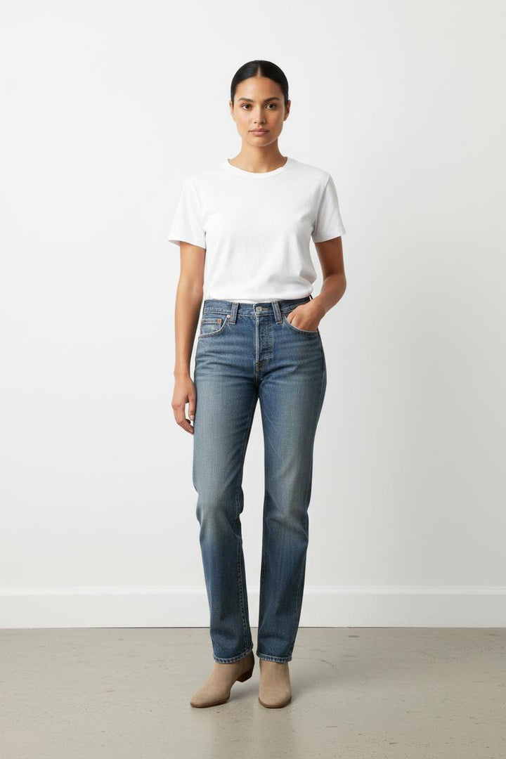 Jean Droit Bleu - Taille S/36