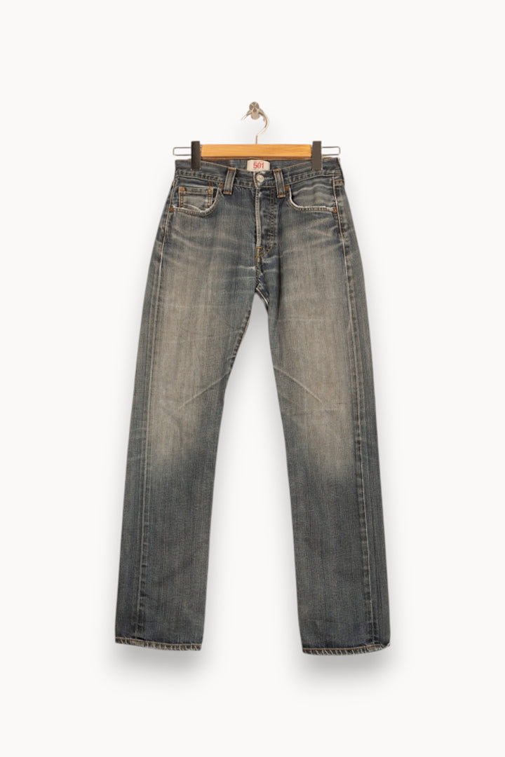 Jean Droit Bleu - Taille S/36 de la marque Levi's | PARAD59342 - Vendu par Paradigme - Image 2