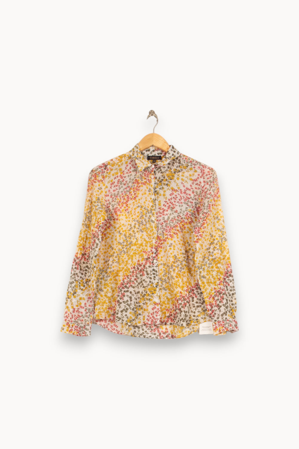 Chemise Fleurie Multicolore - Taille M/38 de la marque Caroll | PARAD59345 - Vendu par Paradigme - Image 2