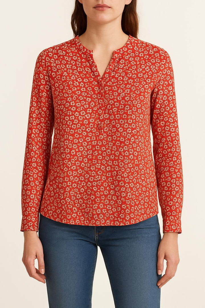 Blouse Rouge et Blanche - Taille M/38 de la marque Caroll | PARAD59347 - Vendu par Paradigme - Image 1