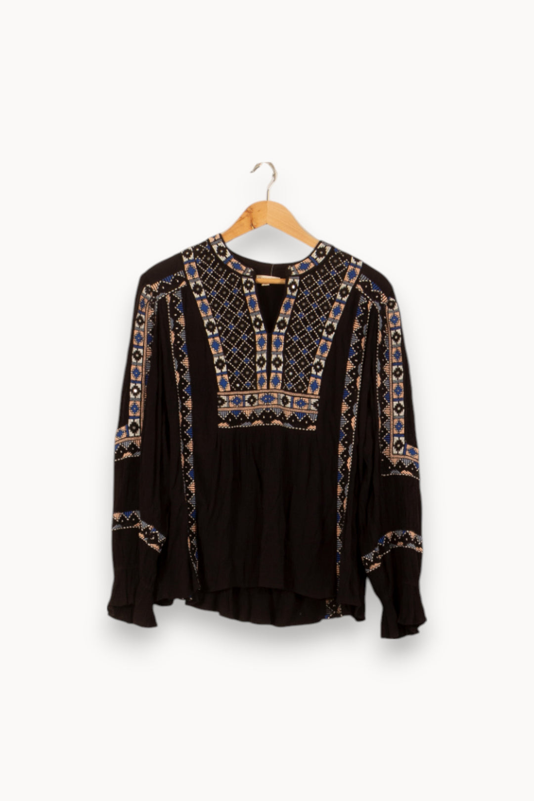 Blouse Noire et Bleue - Taille S/36 de la marque Louise Misha | PARAD59353 - Vendu par Paradigme - Image 2