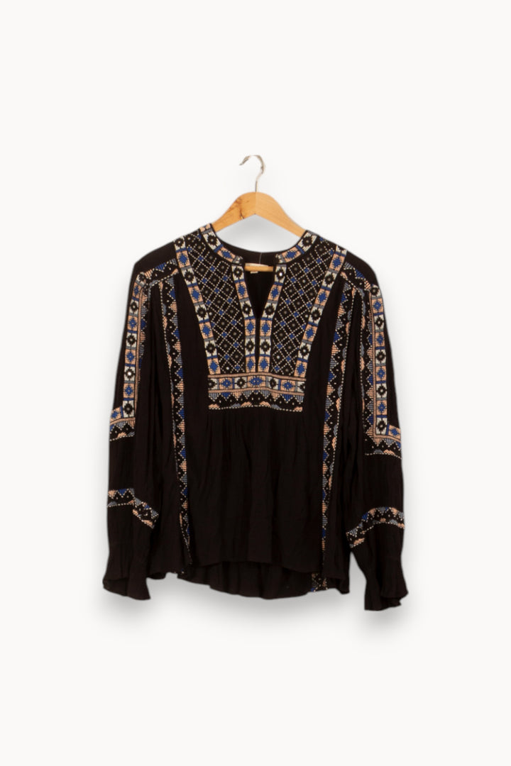 Blouse Noire et Bleue - Taille S/36 de la marque Louise Misha | PARAD59353 - Vendu par Paradigme - Image 2