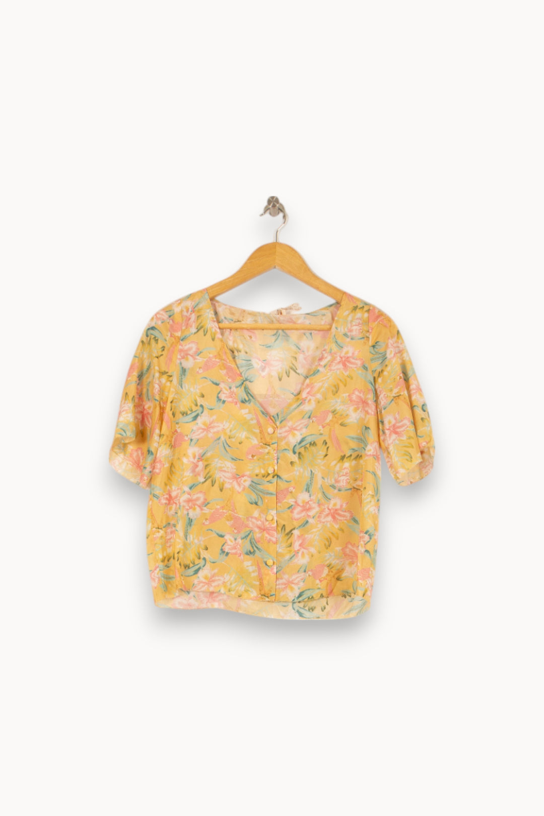 Blouse Jaune et Rose - Taille S/36 de la marque Louise Misha | PARAD59359 - Vendu par Paradigme - Image 2