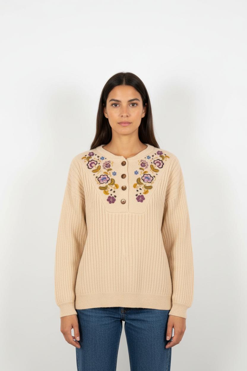 Cardigan Beige - Taille S/36
