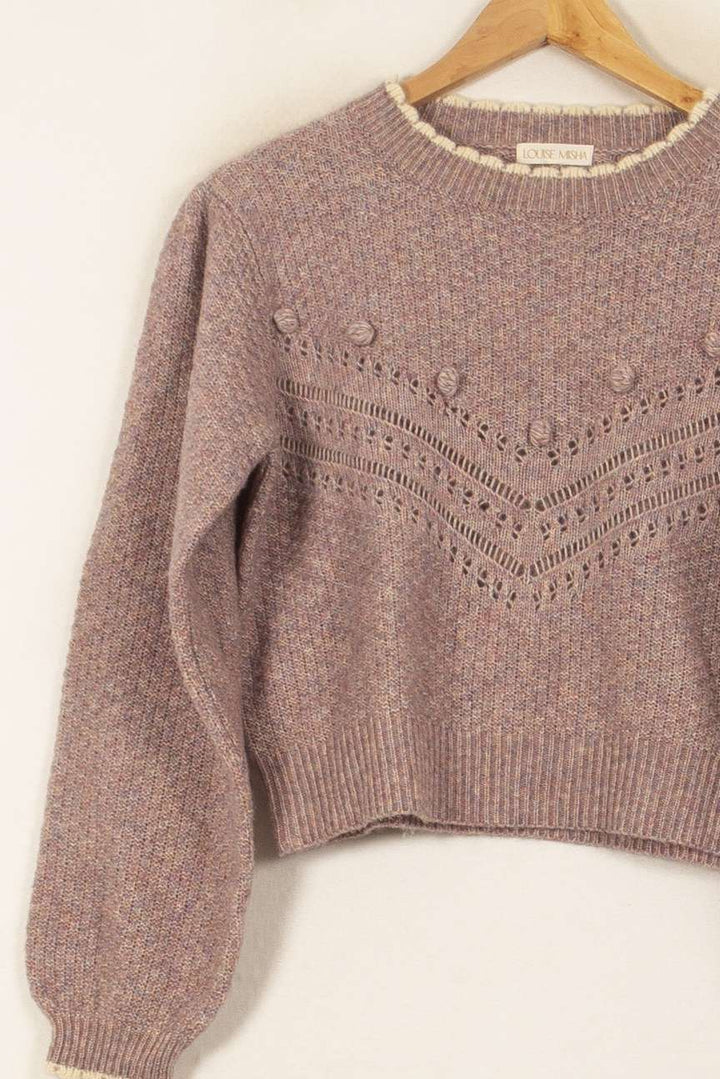 Pull Violet - Taille S/36 de la marque Louise Misha | PARAD59373 - Vendu par Paradigme - Image 3