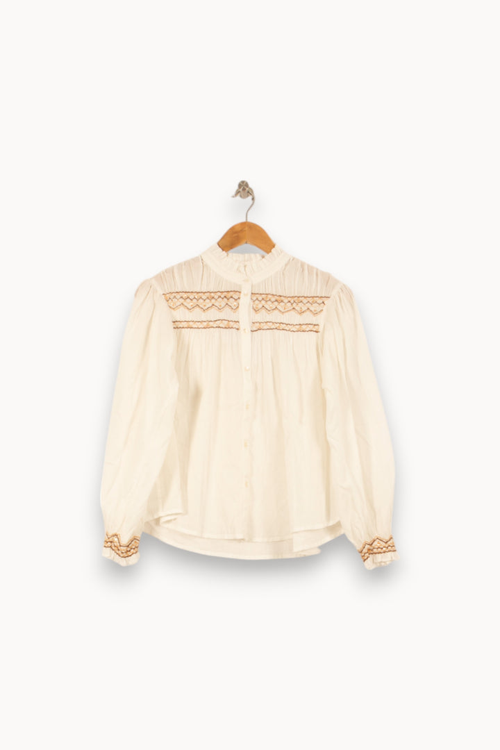 Blouse Blanche - Taille S/36 de la marque Louise Misha | PARAD59374 - Vendu par Paradigme - Image 2