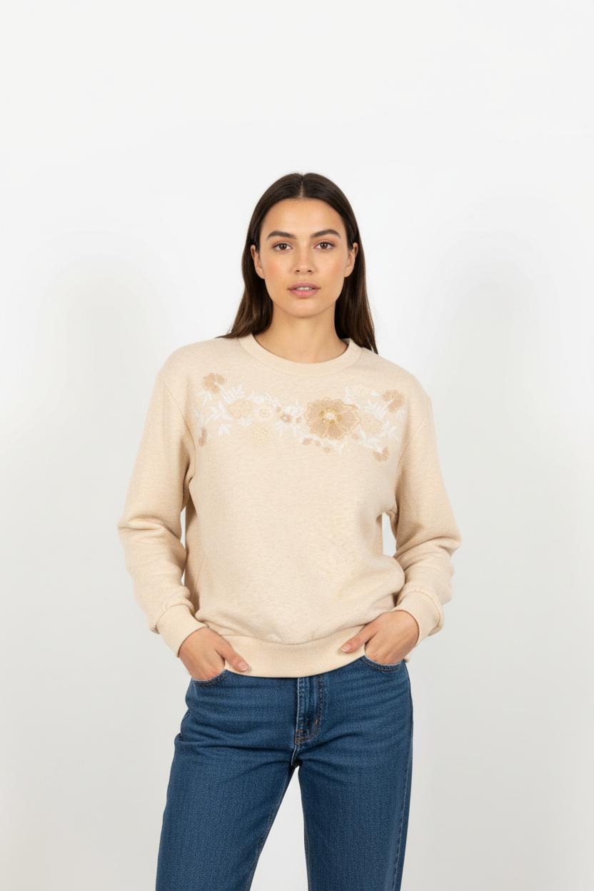 Sweat-shirt Beige - Taille S/36