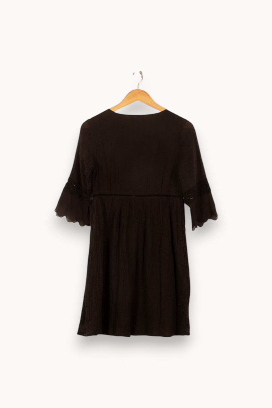 Robe Boutonnée Noire - Taille S/36 de la marque Louise Misha | PARAD59378 - Vendu par Paradigme - Image 4