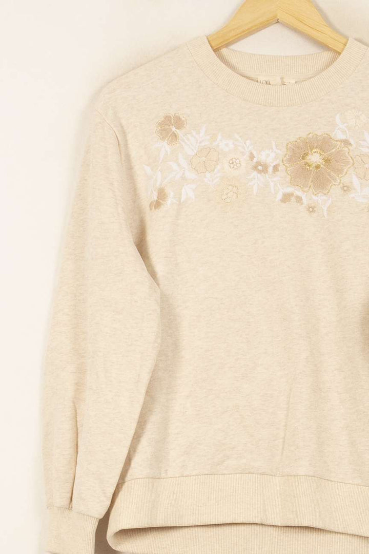 Sweat Beige - Taille S/36 de la marque Louise Misha | PARAD59381 - Vendu par Paradigme - Image 3