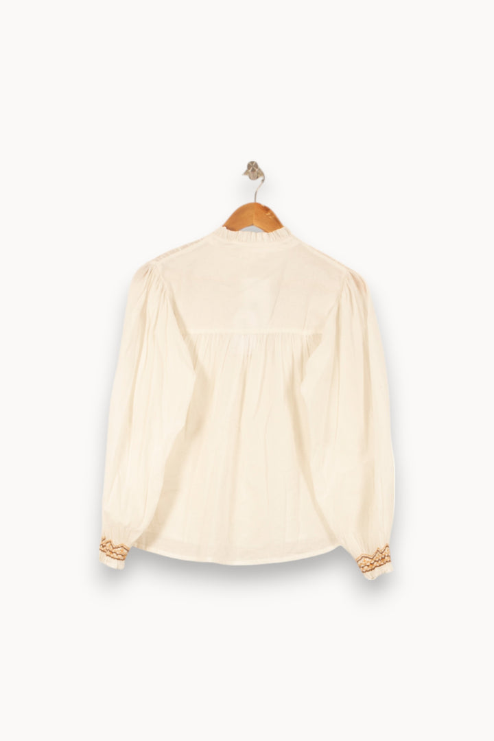 Blouse Blanche - Taille S/36 de la marque Louise Misha | PARAD59383 - Vendu par Paradigme - Image 4