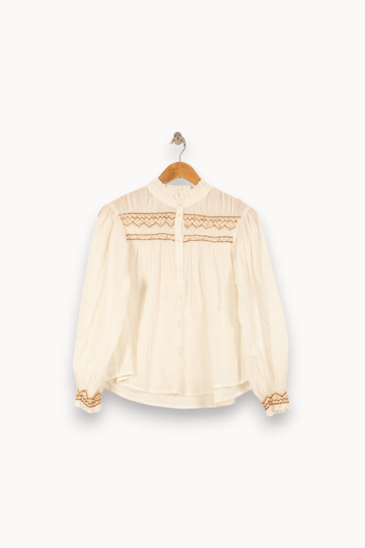 Blouse Blanche - Taille S/36 de la marque Louise Misha | PARAD59383 - Vendu par Paradigme - Image 2