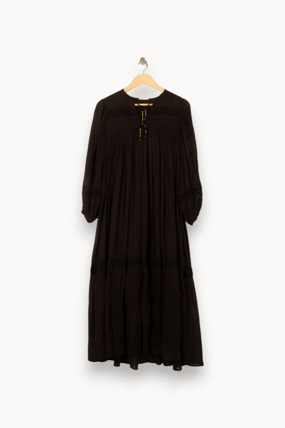 Robe Longue Noire - Taille S/36 de la marque Louise Misha | PARAD59393 - Vendu par Paradigme - Image 2