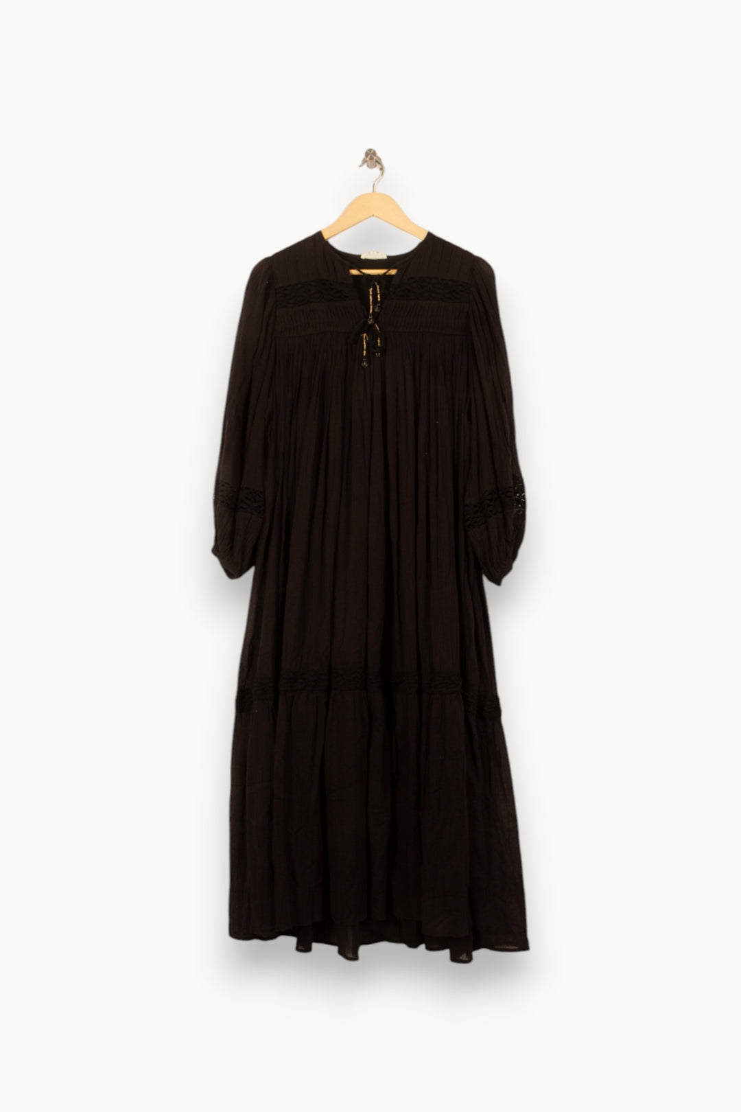 Robe Longue Noire - Taille S/36 de la marque Louise Misha | PARAD59393 - Vendu par Paradigme - Image 2