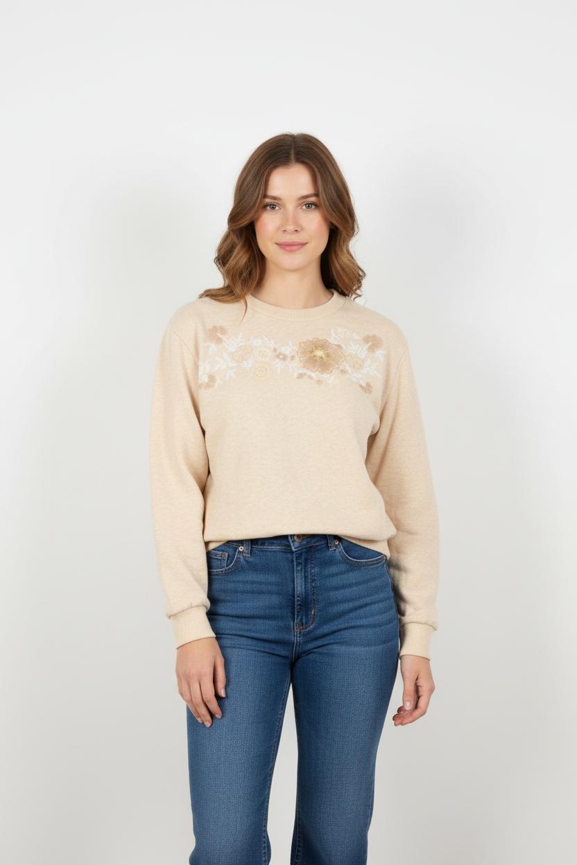 Sweatshirt Beige - Taille S/36