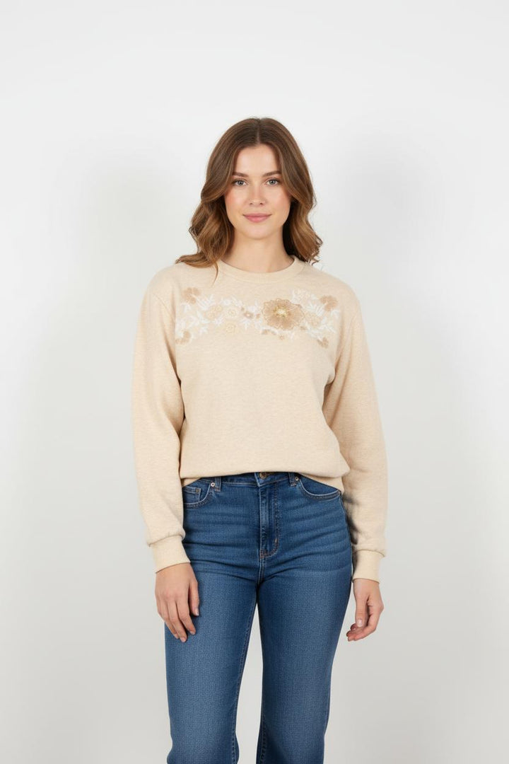 Sweatshirt Beige - Taille S/36