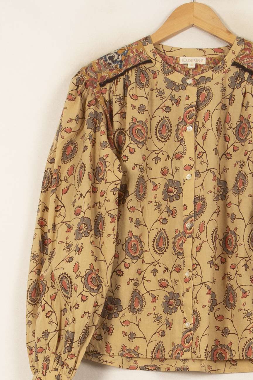 Blouse Jaune et Rouge - Taille S/36 de la marque Louise Misha | PARAD59401 - Vendu par Paradigme - Image 3