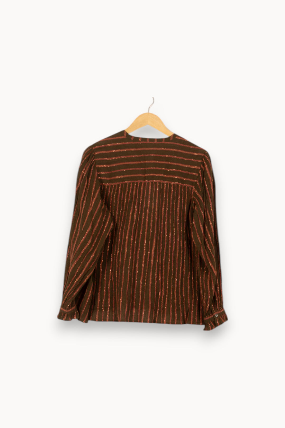 Blouse Marron et Rose - Taille S/36 de la marque Louise Misha | PARAD59408 - Vendu par Paradigme - Image 4