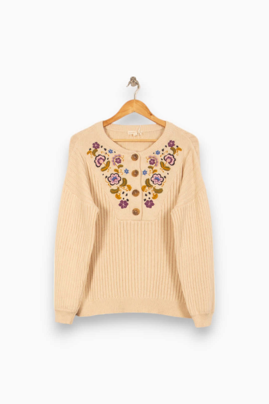 Cardigan Beige - Taille S/36 de la marque Louise Misha | PARAD59409 - Vendu par Paradigme - Image 2