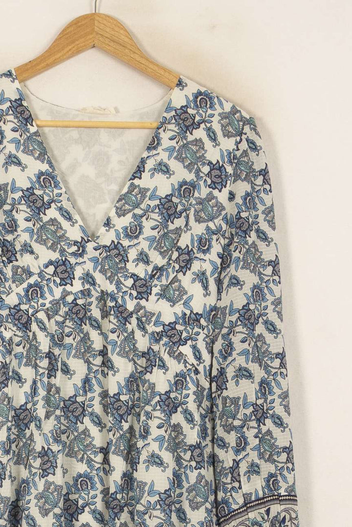 Robe Courte Blanche et Bleue - Taille S/36 de la marque Louise Misha | PARAD59410 - Vendu par Paradigme - Image 3
