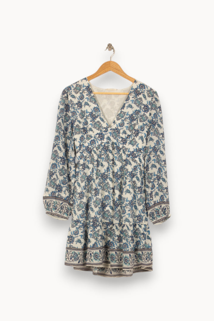 Robe Courte Blanche et Bleue - Taille S/36 de la marque Louise Misha | PARAD59410 - Vendu par Paradigme - Image 2