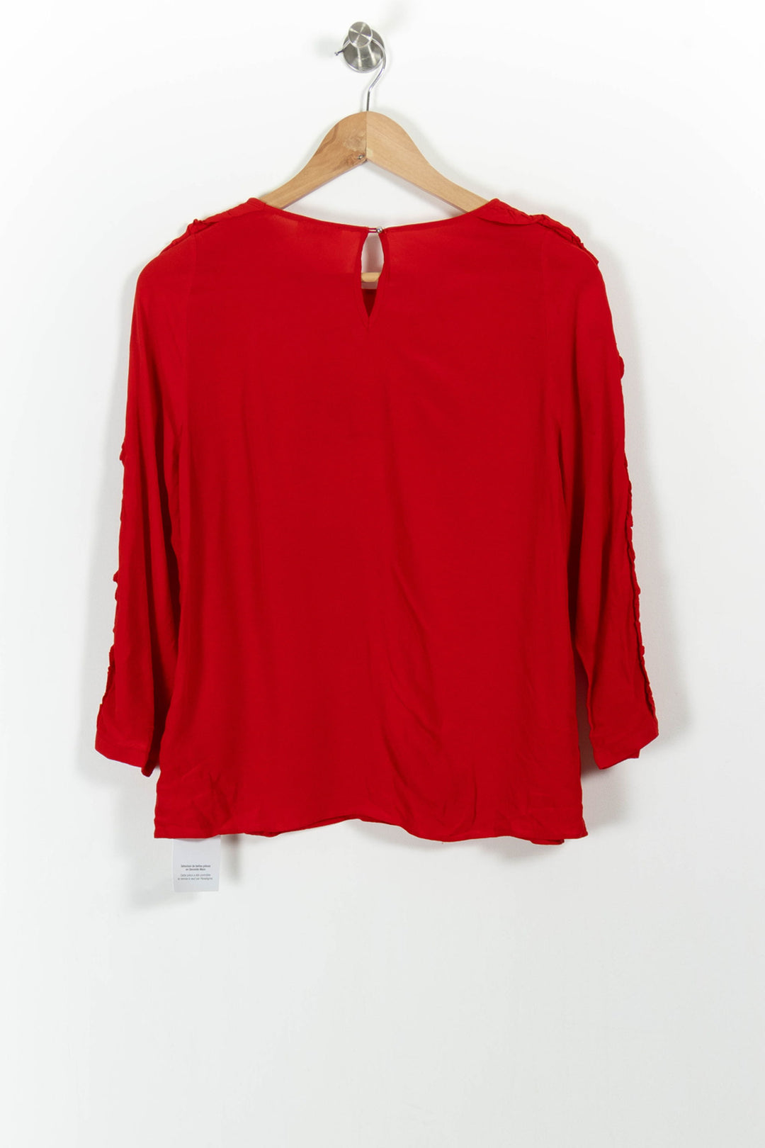 Blouse Rouge - Taille S/36 de la marque Claudie Pierlot | PARAD59420 - Vendu par Paradigme - Image 4