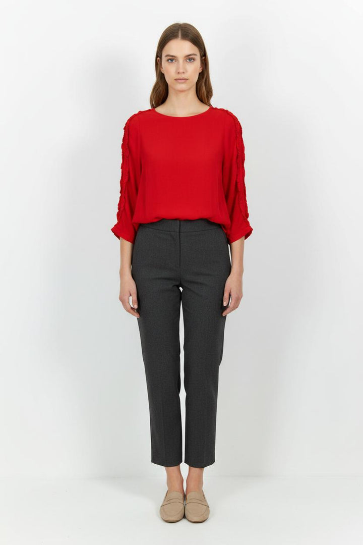 Blouse Rouge - Taille S/36 de la marque Claudie Pierlot | PARAD59420 - Vendu par Paradigme - Image 1
