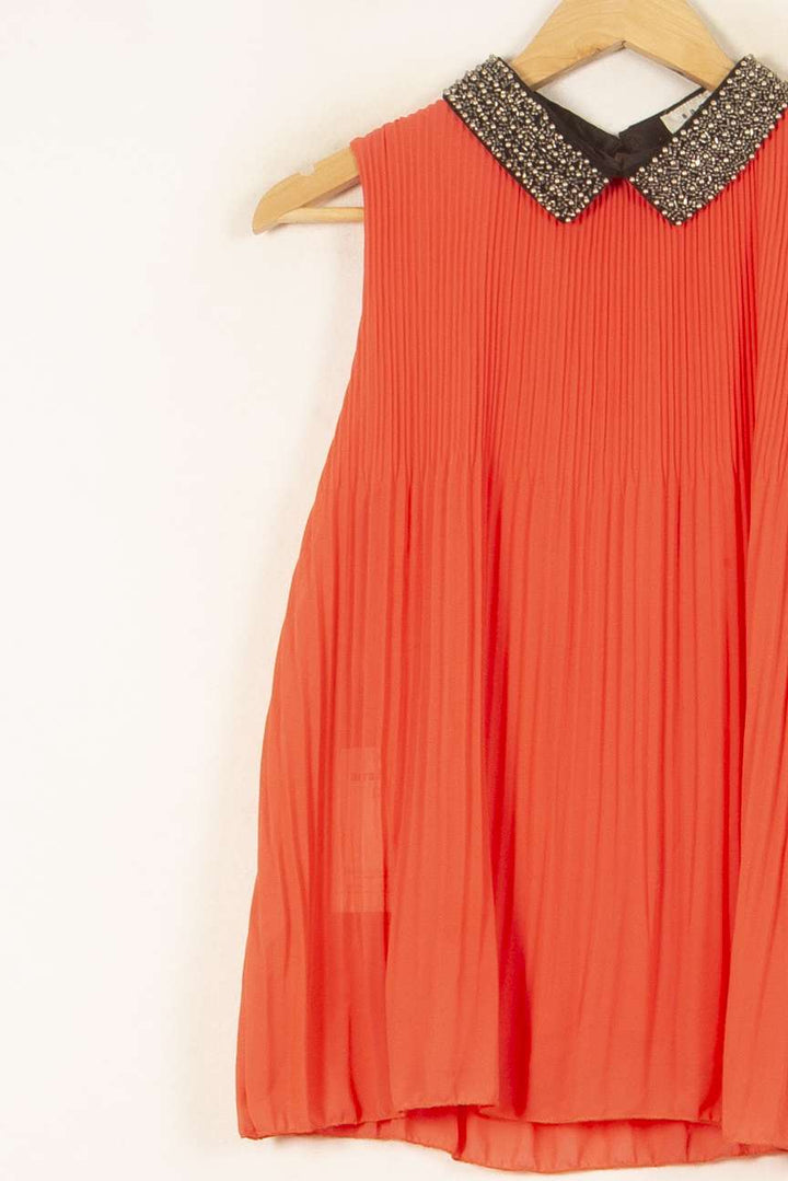 Robe Courte Rose - Taille S/36 de la marque Sandro | PARAD59423 - Vendu par Paradigme - Image 3