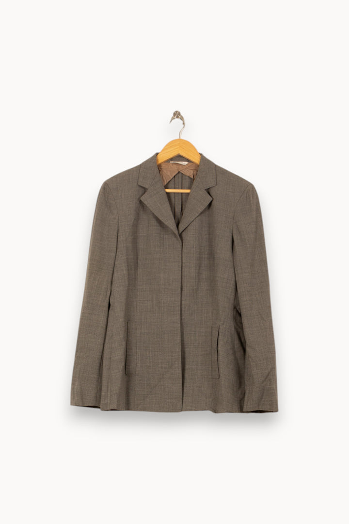 Veste Grise - Taille L/40 de la marque Max Mara | PARAD59429 - Vendu par Paradigme - Image 2