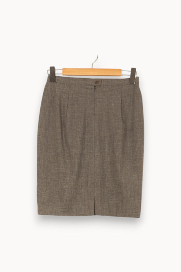 Jupe Crayon Grise - Taille L/40 de la marque Max Mara | PARAD59431 - Vendu par Paradigme - Image 4