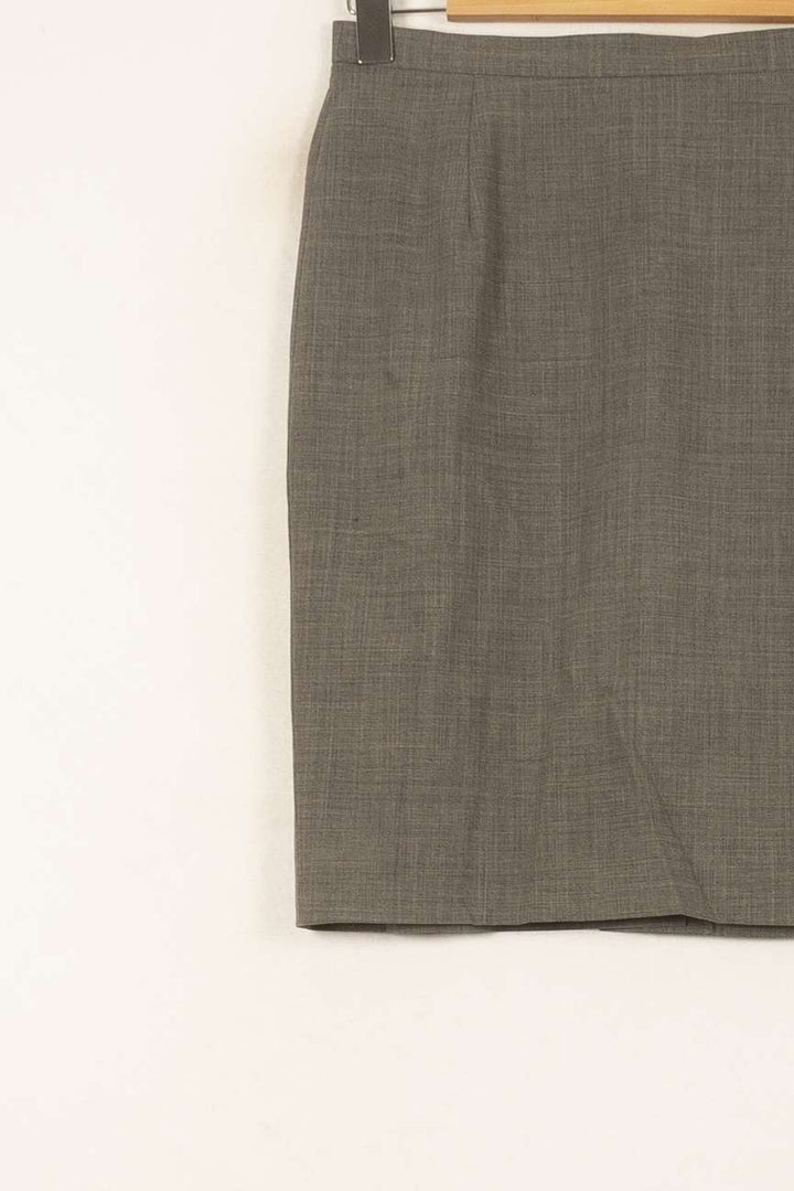 Jupe Crayon Grise - Taille L/40 de la marque Max Mara | PARAD59431 - Vendu par Paradigme - Image 3