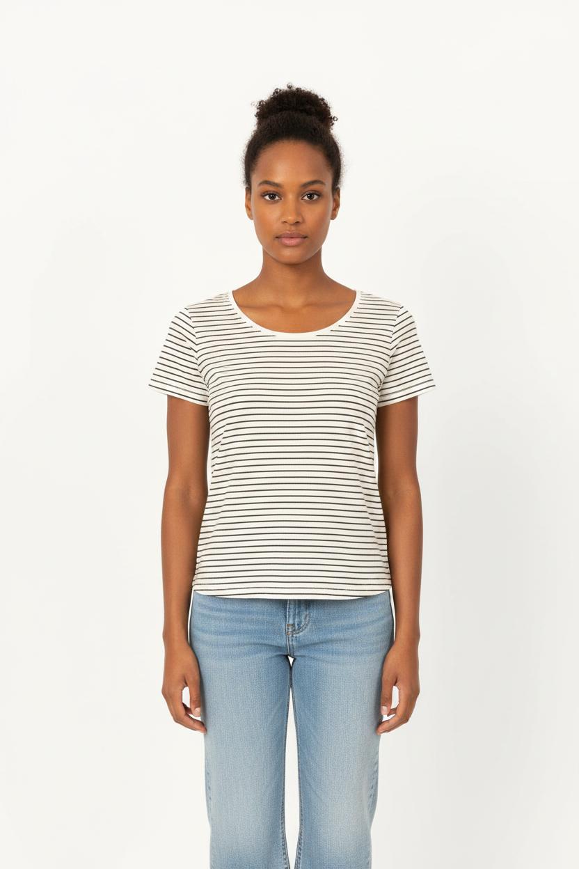 Tee-shirt Blanc et Noir - Taille S/36