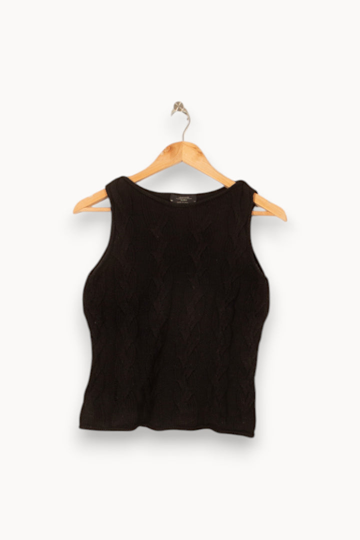 Débardeur Noir - Taille L/40 de la marque Max Mara | PARAD59437 - Vendu par Paradigme - Image 2