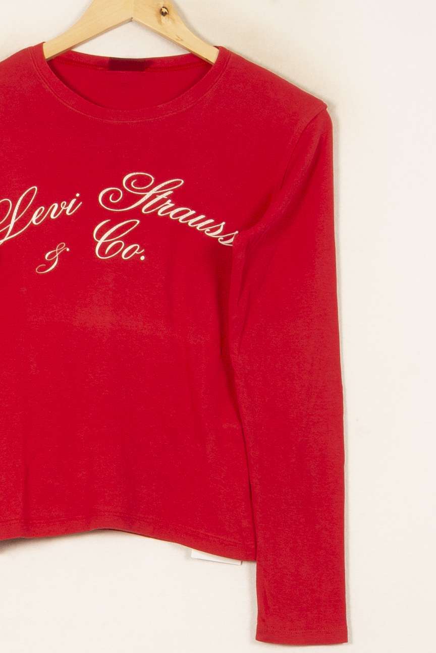 Tee-shirt Manches Longues Rouge - Taille M/38 de la marque Levi's | PARAD59443 - Vendu par Paradigme - Image 3