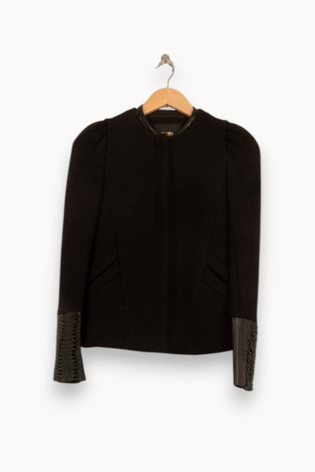 Veste Noire - Taille S/36 de la marque Maje | PARAD59448 - Vendu par Paradigme - Image 2