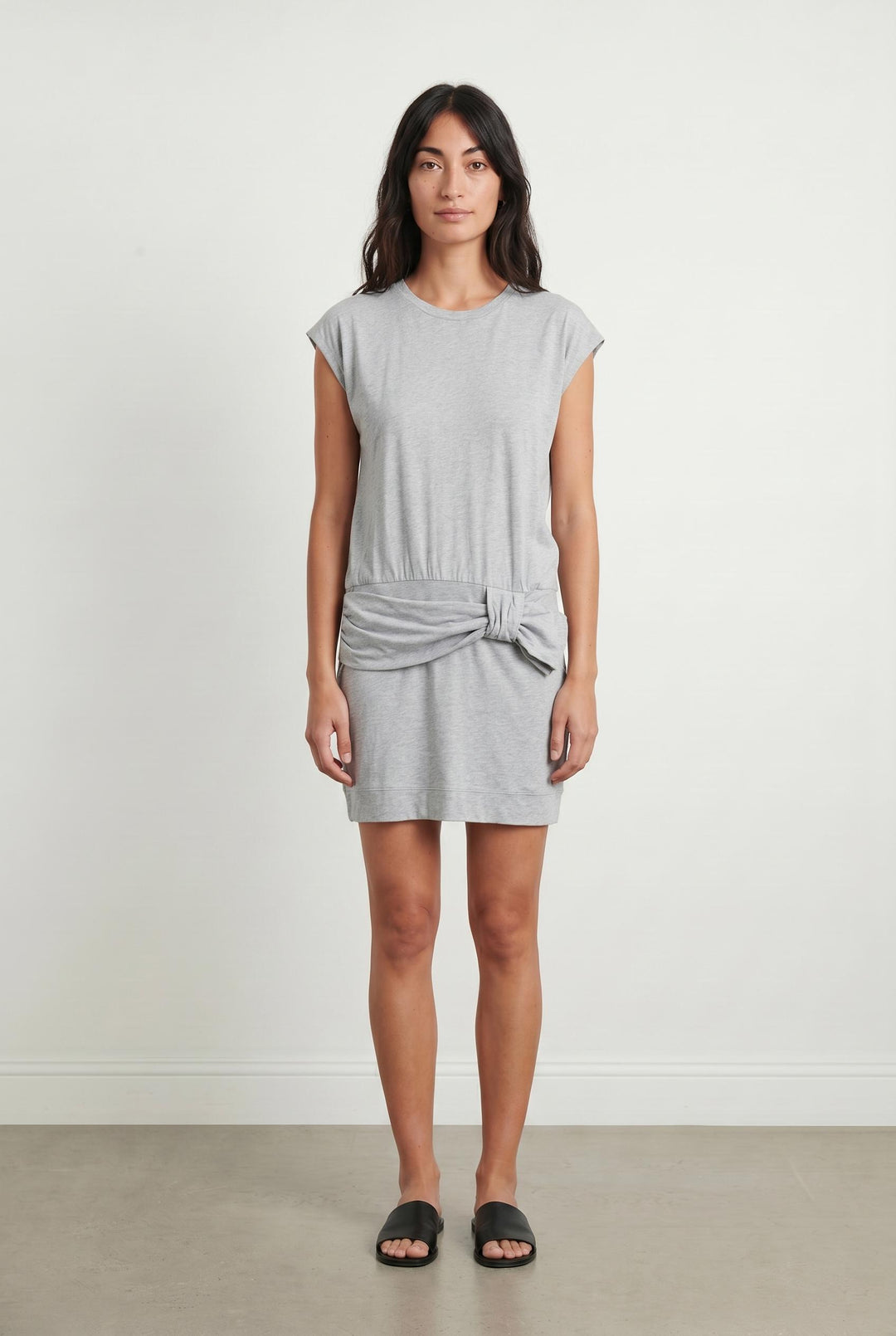 Robe T-shirt Grise - Taille M/38 de la marque Claudie Pierlot | PARAD59452 - Vendu par Paradigme - Image 1