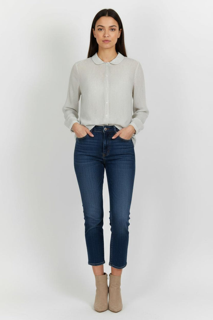 Chemise Blanche à Rayures - Taille M/38 de la marque Pablo | PARAD59454 - Vendu par Paradigme - Image 1