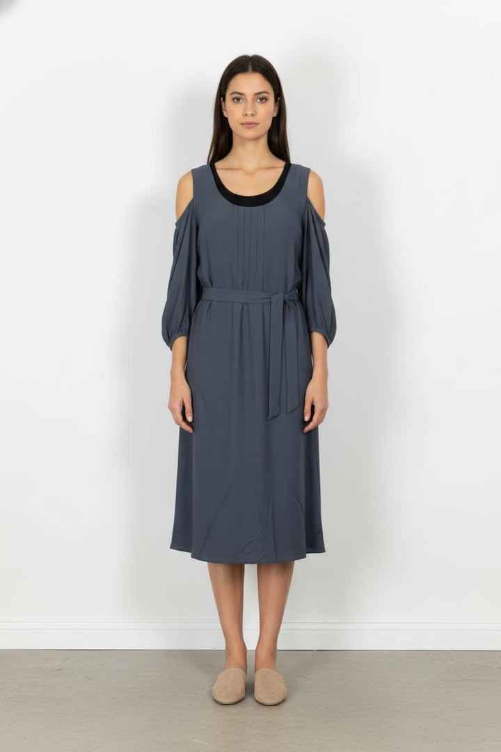 Robe Midi Bleue - Taille L/40 de la marque IKKS | PARAD59461 - Vendu par Paradigme - Image 1