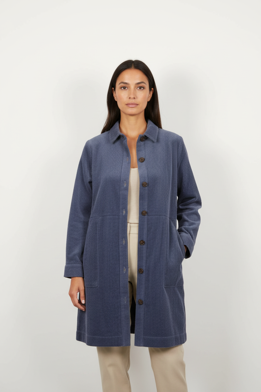 Veste Longue Bleue - Taille S/36