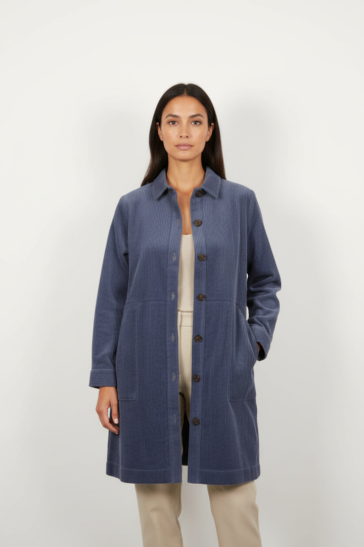 Veste Longue Bleue - Taille S/36