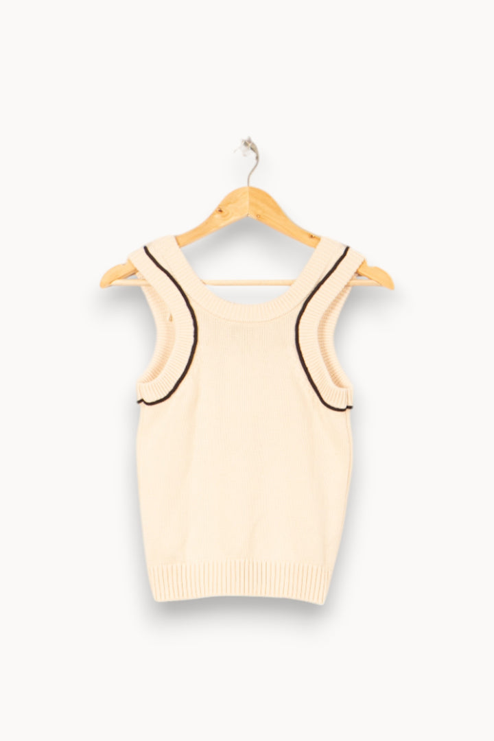 Débardeur en Laine Beige - Taille S/36 de la marque Ekyog | PARAD59484 - Vendu par Paradigme - Image 4