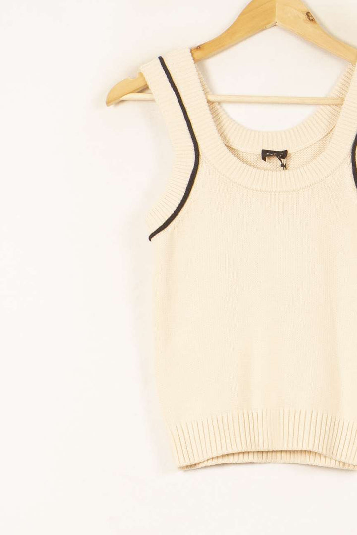 Débardeur en Laine Beige - Taille S/36 de la marque Ekyog | PARAD59484 - Vendu par Paradigme - Image 3