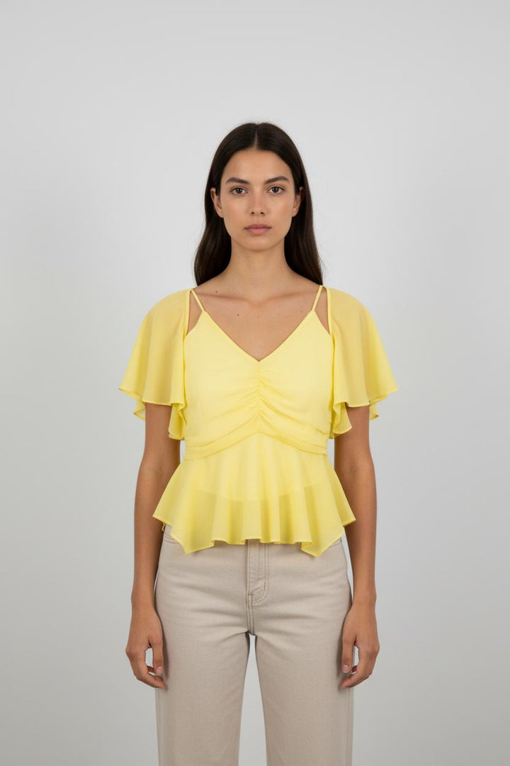 Blouse Jaune - Taille S/36