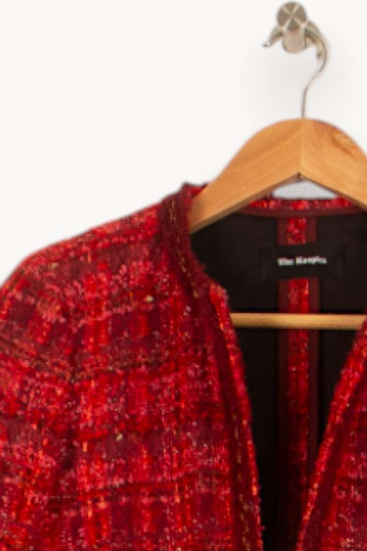 Veste Tweed Rouge - Taille XS/34 de la marque The Kooples | PARAD59509 - Vendu par Paradigme - Image 3