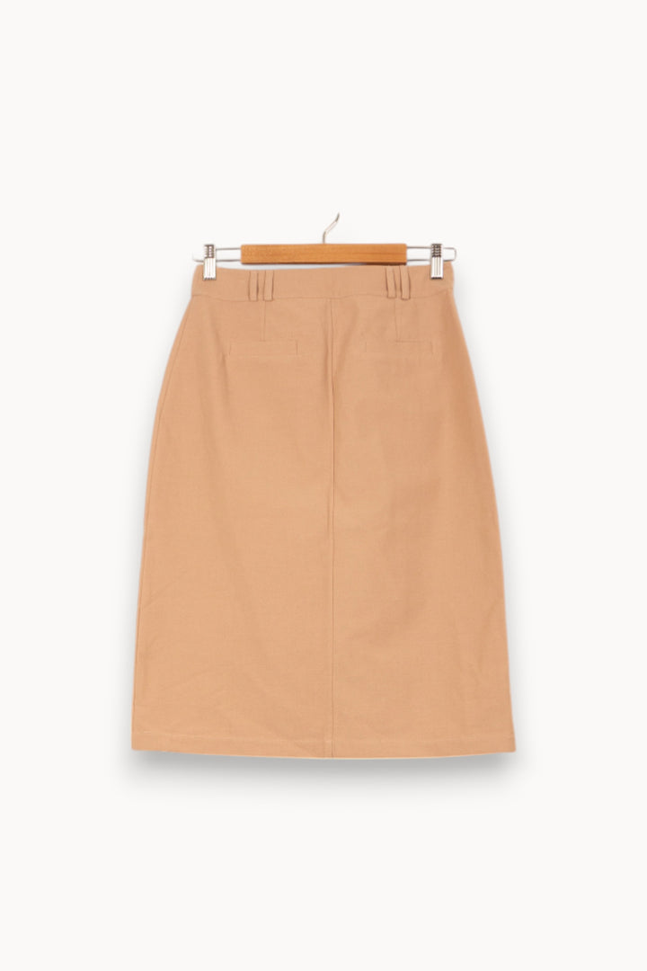 Jupe Boutonnée Beige - Taille S/36 de la marque Ekyog | PARAD59521 - Vendu par Paradigme - Image 4