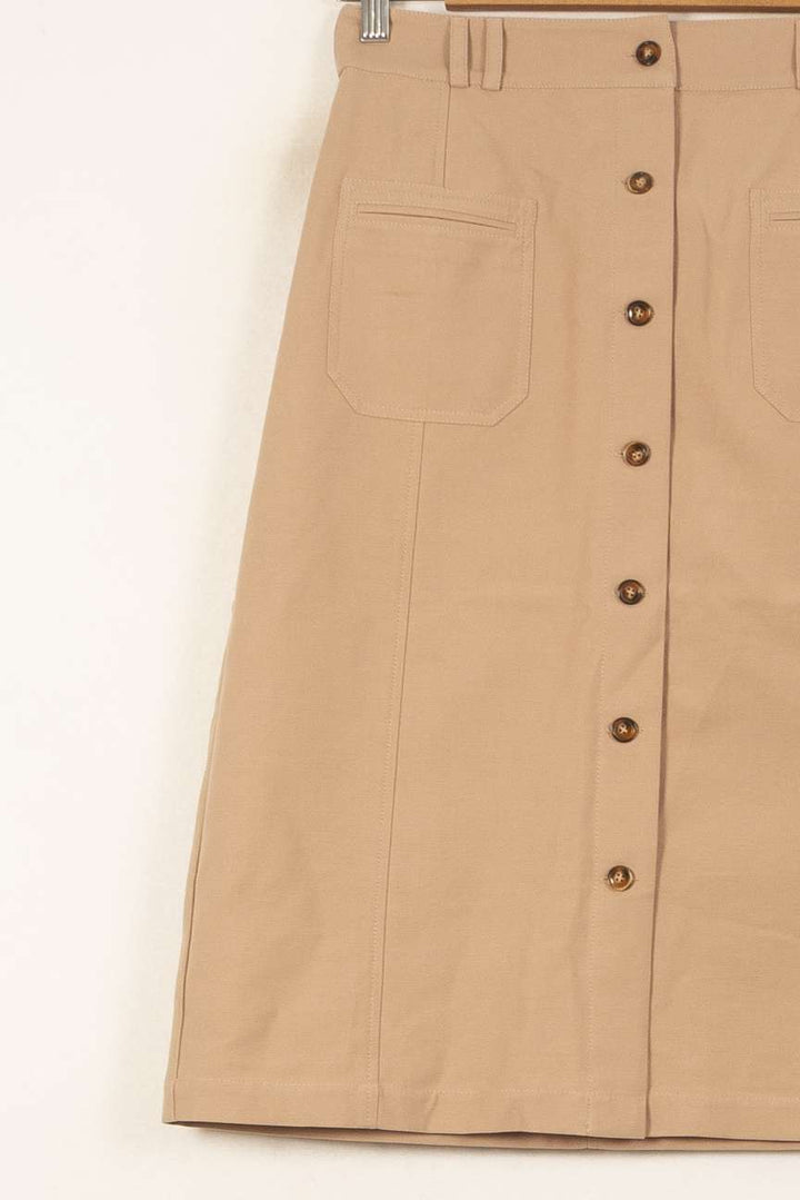 Jupe Boutonnée Beige - Taille S/36 de la marque Ekyog | PARAD59521 - Vendu par Paradigme - Image 3