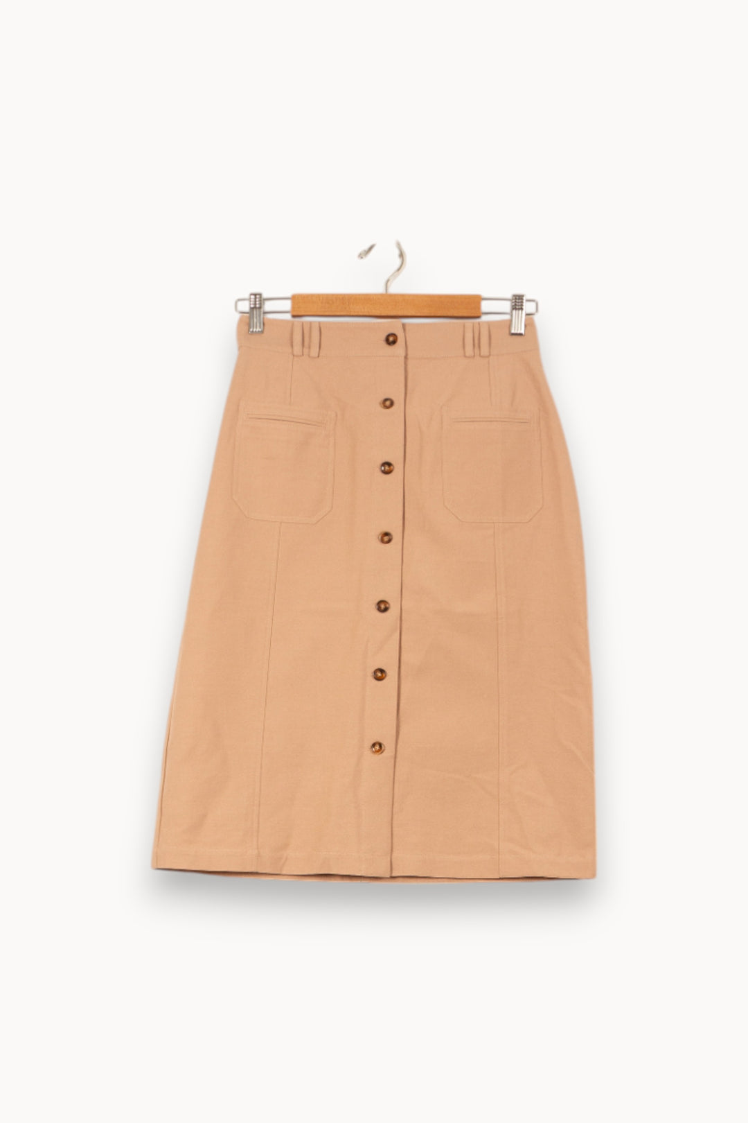 Jupe Boutonnée Beige - Taille S/36 de la marque Ekyog | PARAD59521 - Vendu par Paradigme - Image 2