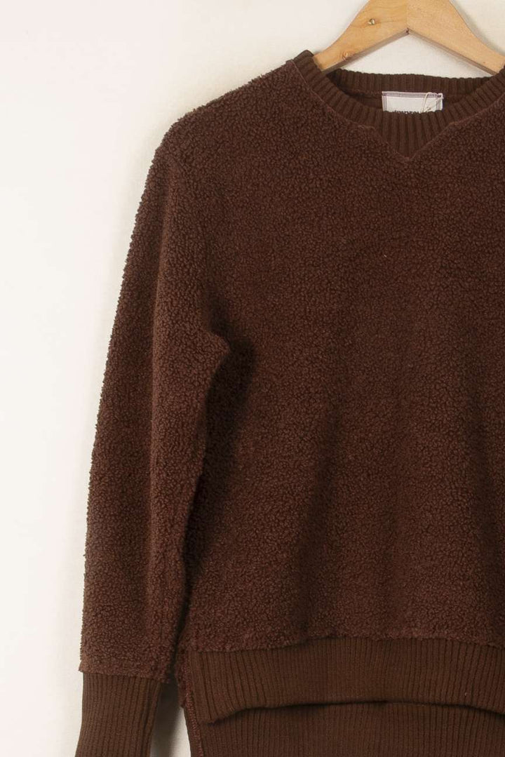 Pull Marron - Taille XS/34 de la marque Imprevu | PARAD59524 - Vendu par Paradigme - Image 3